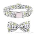 Custom luxury dog collar With Bow Tie Personalized